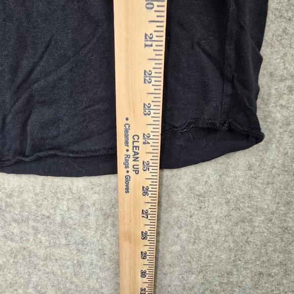 Young & Reckless Black Graphic Raglan Shirt Size M 100% Cotton 3/4 Sleeve Y2K - Picture 5 of 6